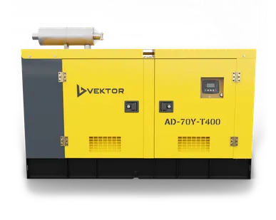 фото Дизельный генератор Vektor AD-70Y-T400 в шумозащитной кожухе