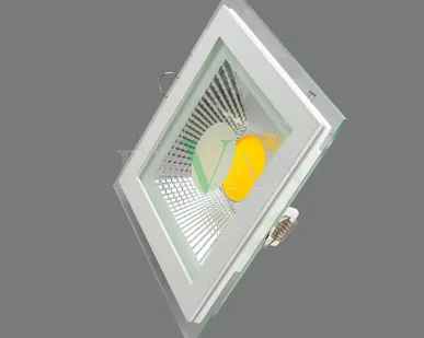 фото 703SQ-10W-3000K Светильник встраиваемый,квадратный,со стеклом,LED,10W