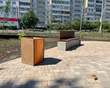 фото Урны бетонные современные и стильные уличные фактура камня