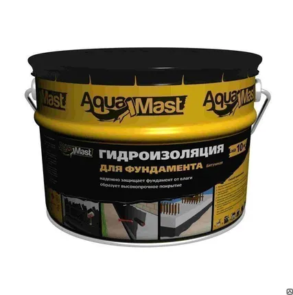 Фото №0 Мастика битумная Фундамент AquaMast 3кг