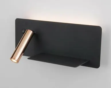 фото Настенный светодиодный светильник с USB Fant R LED (правый) MRL LED 1113 чёрный/золото