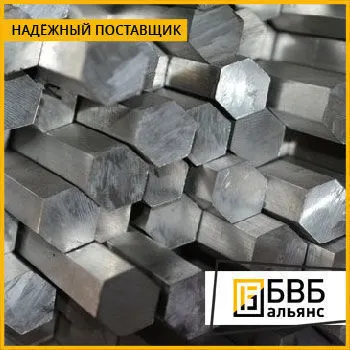 Фото №0 Шестигранник стальной 22 мм 13Х11Н2В2МФ (ЭИ961; ВНС-33) ГОСТ 8560-78