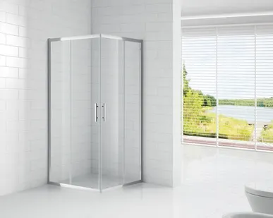фото Душевой уголок Cezares Eco 80x80 см текстурное стекло ECO-A-2-80-P-Cr Cezar