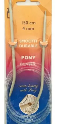 Фото №0 50509 PONY Спицы круговые 4,00 мм/ 150 см, алюминий, 2 шт.