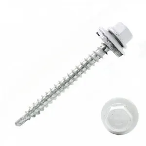 фото Саморез кровельный 4,8х29, (ярко-белый) RAL 9003 КРс ZP