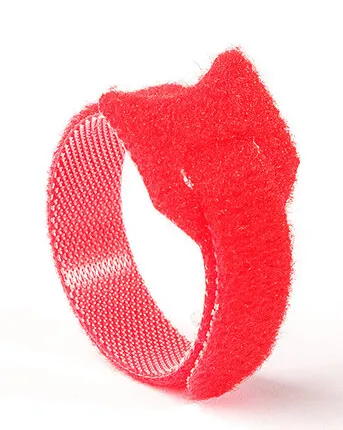 Фото №0 Хомуты-липучки 320x14мм (упак: 10 шт / 1 цвет / красный)