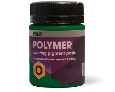 фото Паста колеровочная ПОЛИМЕР &quot;О&quot; (зеленый) 0,05 кг