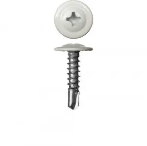 фото Саморез с п/ш, сверло 4,2 х 16, (ярко-белый) RAL 9003 СММ