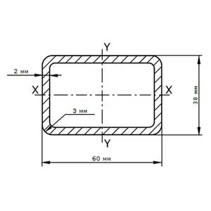 фото Труба профильная 60х30х2.0