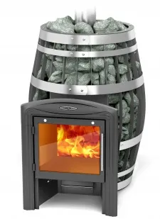 фото Банная печь ТМФ Саяны XXL 2015 Inox Витра ЗК