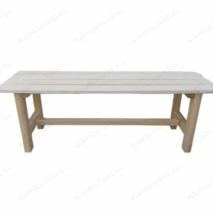 Фото №0 Лавка 1300мм Осина - Сосна