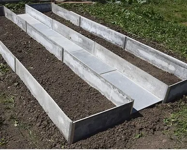 фото Грядки из плоского шифера 1500 х 300 х 10 мм, 1750х300х10