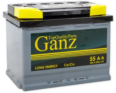 фото Аккумулятор GANZ Standart 55 А/ч прямой L+ 242x175x190 L2 EN 500 А