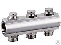 фото Коллектор Lavita с запорными кранами НР 1"х3/4", 5 выходов евроконус
