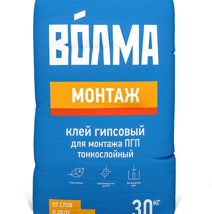Фото №0 Клей гипсовый "Волма - МОНТАЖ" 5 кг