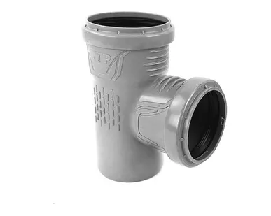 фото Тройник ВК ПП 125/125х87, серый,S