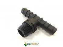 фото Т фитинг проходной наружная резьба (Т фитинг проходной 16 1/2" нар резьба)