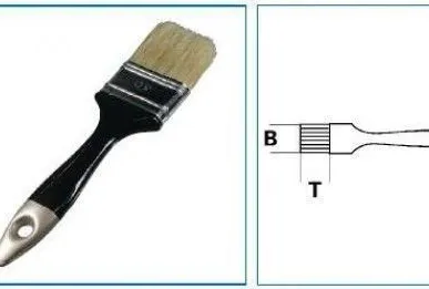 фото Плоские кисти (светлая щетина)