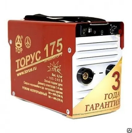 Фото №0 Сварочный инвертор ТОРУС-175 ТЕРМИНАТОР (кейс)