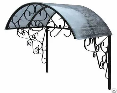 фото Металлические козырьки