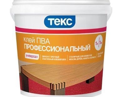 фото Клей ПВА столярный профессиональный универсал Текс 1 кг