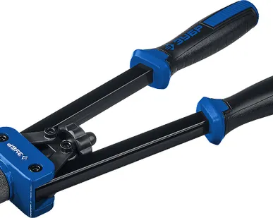 фото Резьбовой двуручный заклепочник 31056 Зубр Р-М10, диаметр заклепок М3-М10, 360 мм, кейс