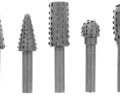 фото Шарошки металлич., для фигурных отверстий по дереву, 5шт, FIT
