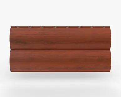 фото Сайдинг Металлический сайдинг «Бревно» покрытие RAL 250 Россия*, 0.45-0.5 мм