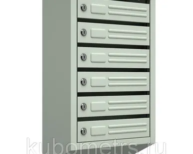 фото Почтовый ящик в подъезд 6 секций с замками