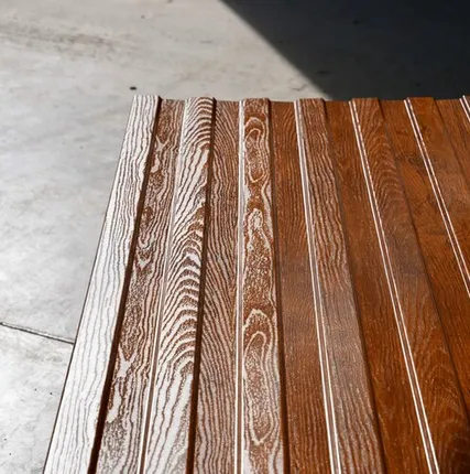 Фото №0 Профлист С-8 под дерево / дуб / 0.45 мм. - Дуб - Глянцевая - с ЛКП - Второй - С-8 - Стандартные - Розница