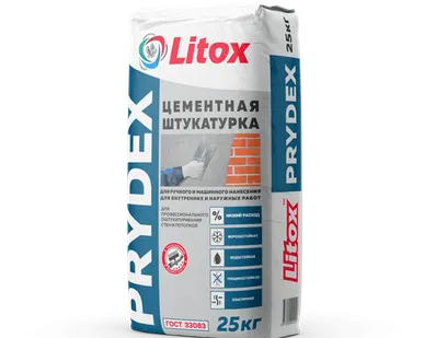 фото Штукатурка цементная PRYDEX Литокс (25кг) 56