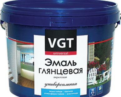 фото Эмаль универсальная глянцевая VGT (ВГТ) ВД-АК-1179, 1 кг. база А