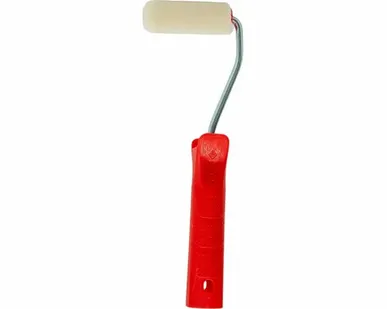 фото Валик велюр 15 х 70 мм, бюгель 6 мм, ворс 4 мм, 100% шерсть, для лаков и эмалей, малярный валик ЗУБР