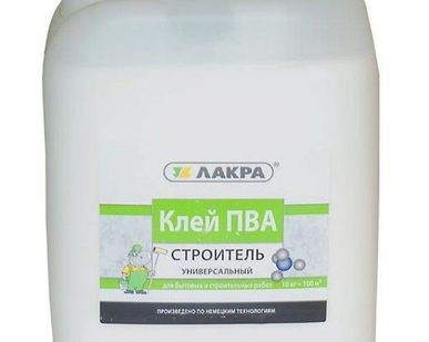 фото Клей ПВА универсальный Строитель 10кг (Л-С)