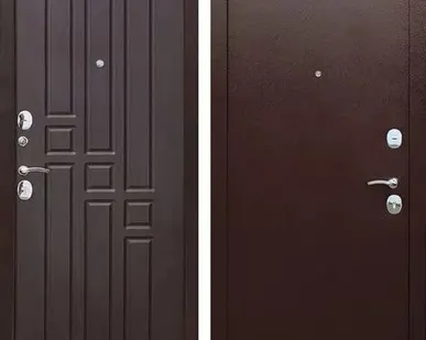 фото Дверь входная Гарда 8мм (Ferroni) металл 0,8мм/МДФ, Антик медь/Венге 2050х860мм, ЛЕВАЯ