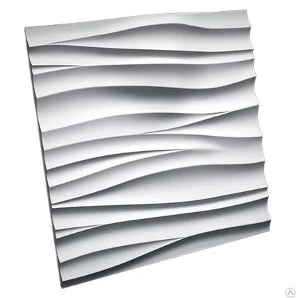Фото №0 Гипсовая 3D панель Silk
