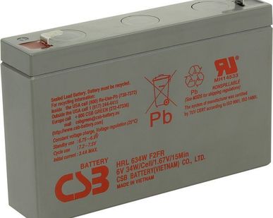 фото Аккумуляторная батарея CSB HRL634W (6В 9Ач)