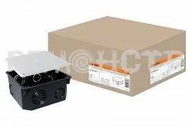 Фото №0 Распаячная коробка СП 110х110х50мм, крышка, IP20, TDM (П)