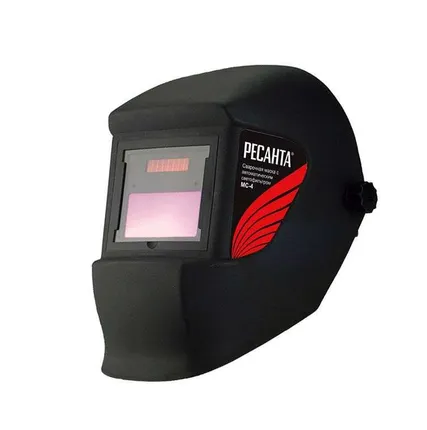 Фото №0 Маска сварочная МС-4 (без регулир. чувств. и задержки времени; задержка откр. 0.5с; сенсор чувств. пост.; светофильтр; ТСК 2101) Ресанта 65/34