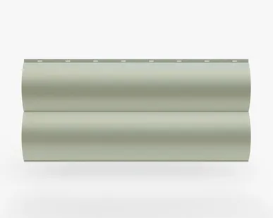 фото Сайдинг Металлический сайдинг «Бревно» 0.47-0.50 мм RAL 9002, Дымка