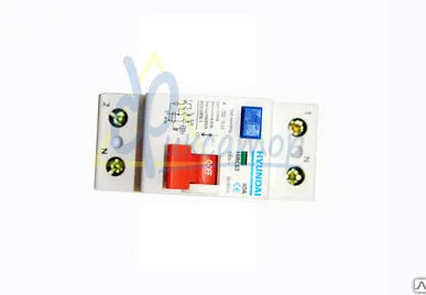 фото Устройство защитного отключения гост, HIRC63, 100mA, 32А, компания HYUNDAI