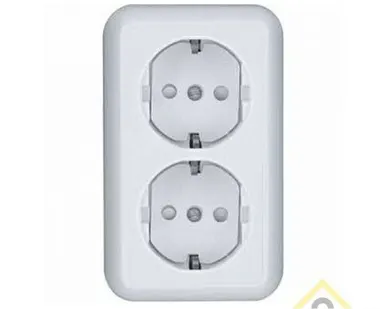 фото Розетка 1-м СП ATLAS DESIGN в сборе б/заземл. бел. SchE ATN000140