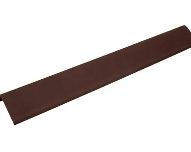 фото Щипец черепица Ондулин коричневый