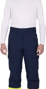 фото Брюки мужские утепленные ACTIVE, синий-флуоресцентный желтый