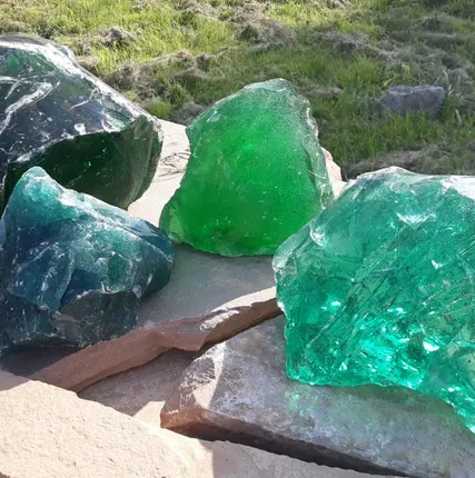 Фото №2 Стеклянный эрклез наполнитель габионов