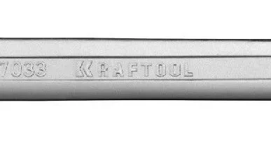 фото Ключ KRAFTOOL &quot;EXPERT&quot; гаечный рожковый, Cr-V сталь, хромированный, 22х24мм