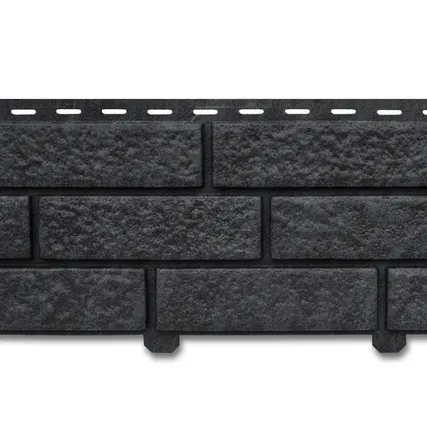 Фото №0 Фасадная панель ПОД КИРПИЧ Двойной замок (ЮП) "Стоун-Хаус" Графитовый 3025*230 мм