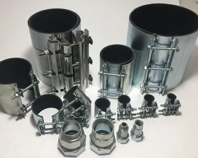 фото Сансфера. Хомуты ремонтные. муфты зажимные