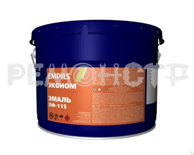 фото Эмаль EMPILS ЭКОНОМ ПФ-115 10кг п/т голубой
