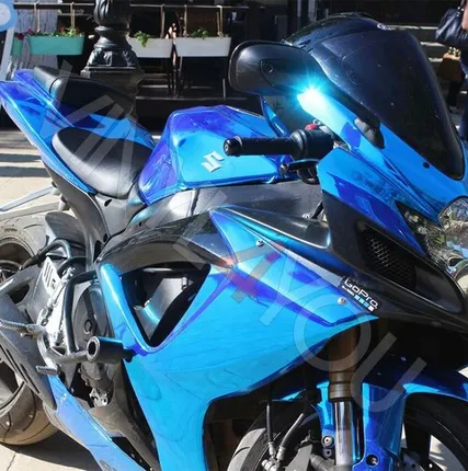 Фото №0 Пленка Хром синий Nippon Star Metal 1,37